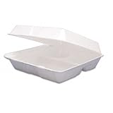 UPC 041594202098 product image for Carryout Food Containers,Foam Hinged 3-Compartment,8-3/8 x 7-7/8 x 3-1/4,200/CT | upcitemdb.com