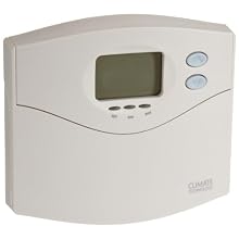 Supco 43168 Programmable Multi Stage Heat Pump Thermostat, 45 to 95 Degree F, 20-30 VAC