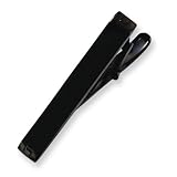 Chisel Black Plated Stainless Steel Tie Bar