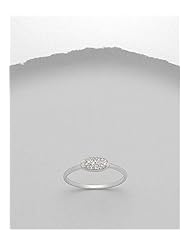 CZ Ring In 92.5 Sterling Silver