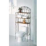 Rattan Spacesaver with Metal Frame and 3 Shelves