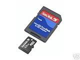 SanDisk 2GB MicroSD / TransFlash Card w/SD Adapter camcorder