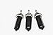 BRCbeads Nice Faceted Black Obsidian Healing Point Chakra Pendant 39x8mm 1pcs per Bag for Necklace Making