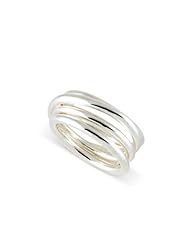 Zina Sterling Silver Wired Wrap Ring, Size 7