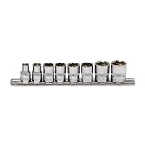 (STRAIGHT/ストレート) ソケットセット マグネット付 8ピース 差込角3/8"(9.5mm) 10-2600
