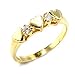 Women's Young Line Clear Cubic Zirconia Gold Tone Ring,