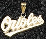 Baltimore Orioles Solid 14K Gold 1/2-inch Orioles Pendant