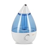 Crane 2.3 Gallon COOL Mist humidifier, White and Blue