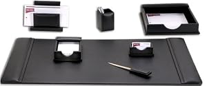 Black Genuine Italian Leather Executive Gift Set