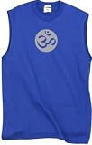 OM Symbol Yoga Meditation Sleeveless Shooter Tshirt - Royal Blue Color