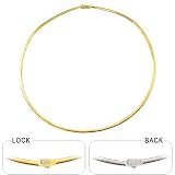 Omega, 14k White & Yellow Reversible Gold Chain, 16, 3mm 31Xt3en6uHL. SL160 Omega, 14k White & Yellow Reversible Gold Chain, 16, 3mm