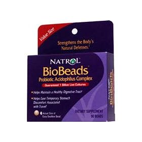Natrol (incl Laci Le Beau Teas) BioBeads Probiotic Acidophilus