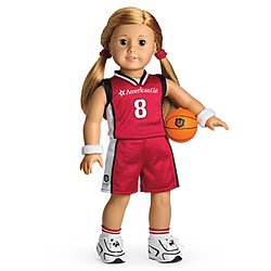 Image #1 of American Girl red basketball outfit doll