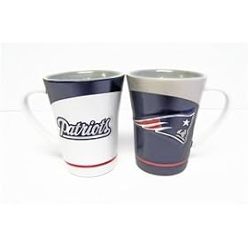 New England Patriots Mug - 12 oz. Officially Licensed 2008 Season NFL Gameday Mug by Winning Gifts