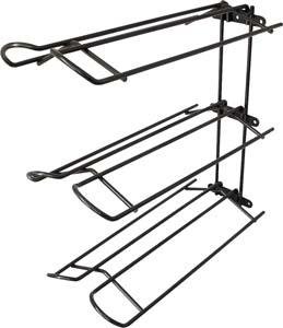 Abetta 3 Tier Wall Saddle Rack - Black - 22 X 9 1/2 X 21 1/2