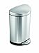 simplehuman Semi-Round Step Trash Can, Fingerprint-Proof Brushed Stainless Steel, 10-Liter /2.6-Gallon