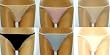 Ladies Yisilan Lace Trimmed Textured Nylon/Lycra Thong Bikini in Choice of 6 Colors. One Size Fits Most (OSFM)