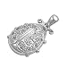 Sterling Silver Pendant - Ladybug - Clear Cubic Zerconia - 18mm Height