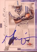Marvin Harrison, Indianapolis Colts, 2001 Fleer Genuine Autographed Card