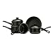 Premier Housewares 5-Piece Belly Pan Set, Black