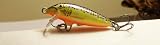 Rapala F-3 Bass and Crappie Fishing Crankbait Hot Steel Color