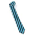 Rock-Krawatte STRIPES neon blue