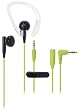 Audio Technica ATH-CP200 BGR Black & Green | Sports Inner-Ear Headphones (Japan Import)