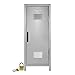 Mini Locker with Lock and Key Silver -10.75