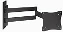 High quality flexible black extending arm LCD TV wall bracket for SONY KDL-19L4000 TV with tilt and swivel functions, supplied with all fittings/fixings.