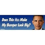 Does This @SS Make My Bumper Look Big? anti obama, obama bumper sticker decal