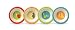 Crocodile Creek's Natura World ABC 4 Piece Children's Melamine Bowl Set