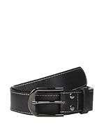 Pepe Jeans London Cinturón Piel Maidstone (Negro)