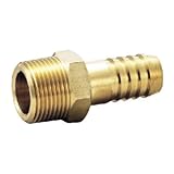 フローバル ホース継手(黄銅製)ホースニップル C3604 ネジ(R)3/4 タケノコ外径(径D)25 GHN-0625