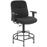 Big & Tall Stool With Adjustable T-Arms - Black