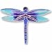 Clearly Charming Dragonfly Sterling Silver and Enamel Pin
