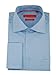Gino Valentino Men's Modern Spread Collar French Cuff Cotton Dress Shirt