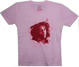 BOB MARLEY - Deep - Pink Vintage Women's / Girls T-shirt (Girlie / Babydoll)