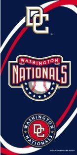 Washington Nationals Fiber Reactive Pool/Beach/Bath Towel (Team Color)