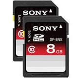 Sony SDHC 8GB Class 10 Memory Card with File Rescue Software, 22 Mbps - Pac ....