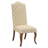 IMAGE OF Saffron Slipcovered High Camel Back Armless Dining Chair