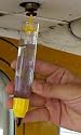 Aviation Fuel Tester with built-in cowl screwdriver, Model 391S, Clear and Yellow