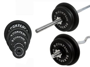 Guss-Set 76,5 Kg Langhantelstange, SZ-Hantelstange, Kurzhanteln und Hantelscheiben 30/31mm