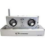 Ez-tv Listening Wireless Digital Acoustic Speakers Silver