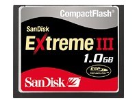 SANDISK EXTREME III CF 1GB CARD