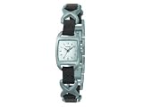 Fossil ES1645 Stainless Steel  Ladies Analogue Silver Dial Brown Leather and Stainless Steel Strap Watch