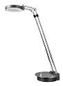 Normande Lighting LED Desk Lamp 8-14-Inches in Height with Brushed Steel Finsih