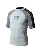  : Body Glove 540 Mens Short Arm Lycra Shirts Rash Guard (Combat Green/Dark Grey/Silver, Xx-Large)