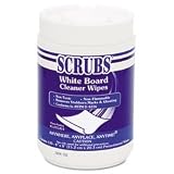 ITW Dymon® ERASE-it-ALL White Board Cleaner Wipes, Cloth, 8 x 6, White, 120/Canister
