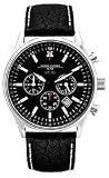 Jorg Gray Non Commemorative Leather Chrono Black Dial Men's watch #JG6500-NC
