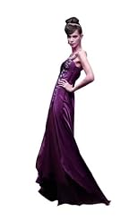 Chiffon/Taffeta/Tulle Crystal Sequined Crystals  Beaded Applique Lace Bridesmaid Dress  With Rhinestones